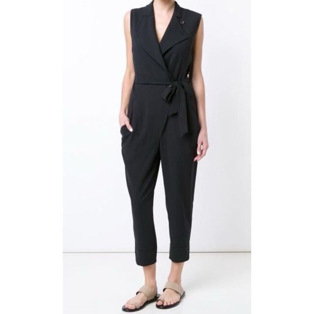 Malia Mills Belted Wrap Jumpsuit